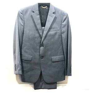 Men’s Medium Gray Small Pinstripe Suit